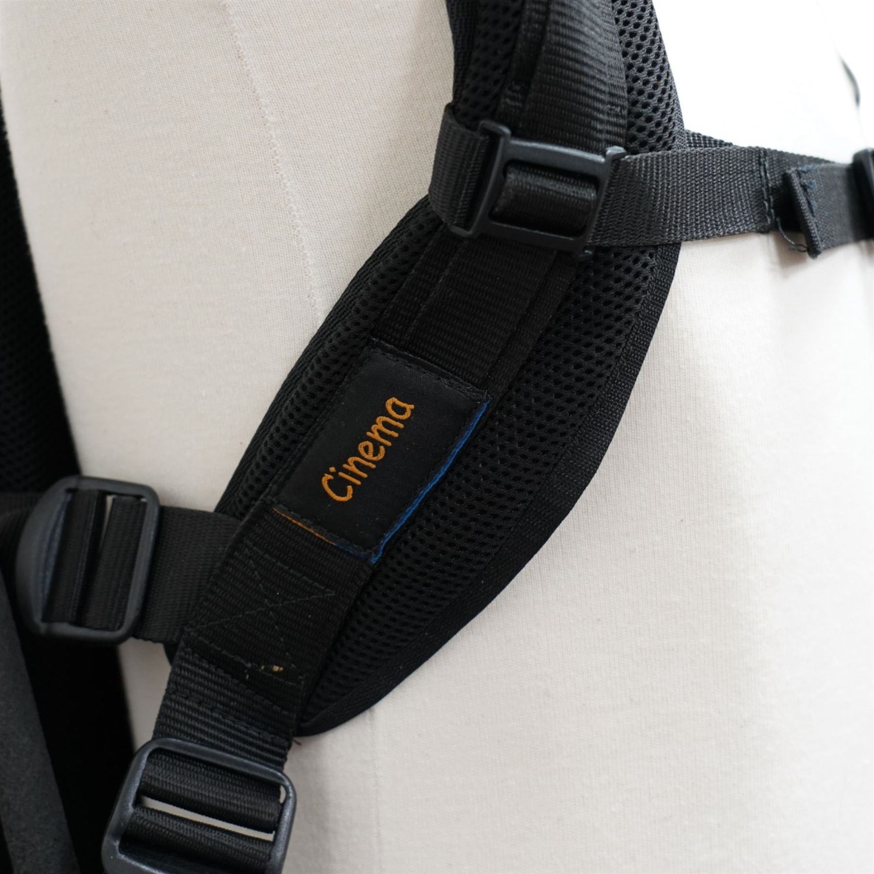 Easyrig Vario 5 Cinema Vest with Flowcine Serene arm, contained within an Easyrig bag