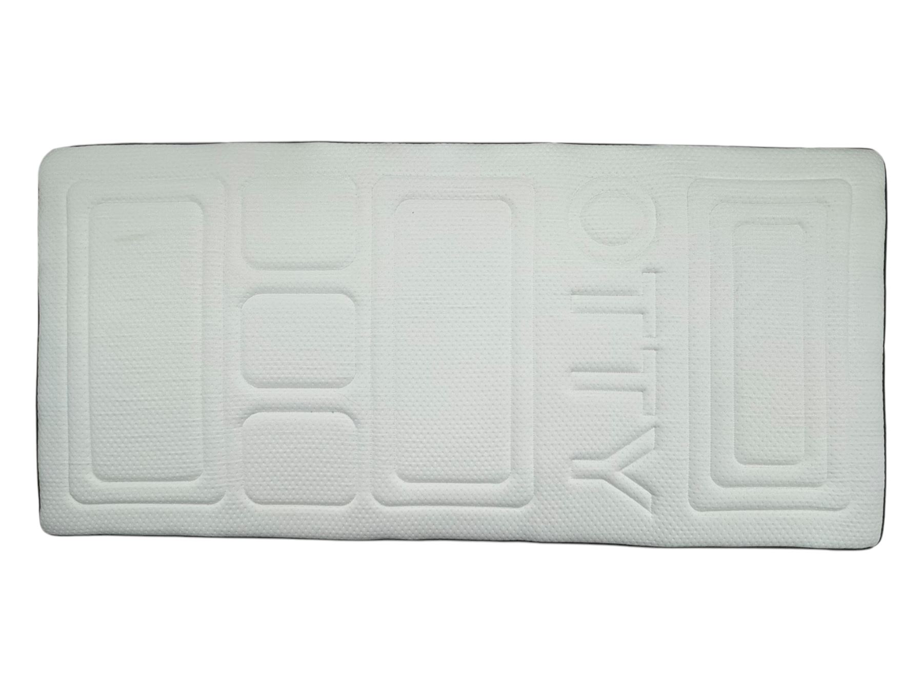 Contemporary Victorian revival black metal day bed, featuring arched back and sides with turned finials and spindle rails, complete with single 'OTTO' mattress