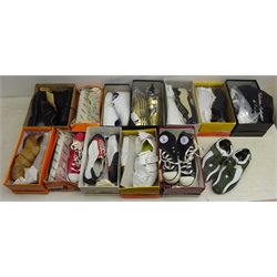  Collection of gents shoes including Converse Style trainers and others by Zabal, Psyco, pair Rockport XCS and others, mostly UK size 8.5 (14)  