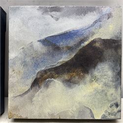 Peter Michael Hicks (British 1937-): Lake District Scenes, pair oils on canvas signed 20cm x 20cm (2) (unframed) 
Provenance: purchased David Duggleby Ltd 9th September 2016 Lot 342