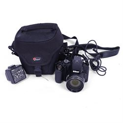 Nikon Coolpix P510 super zoom bridge camera with a Nikkor 42X wide angle optical zoom ED V...