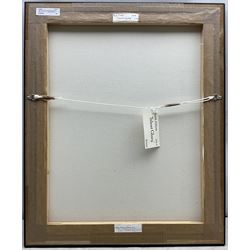 Ruth Fitton (British 1985-): 'Silent Glory', oil on canvas signed and dated 2014, titled verso with artist's studio labels 50cm x 40cm