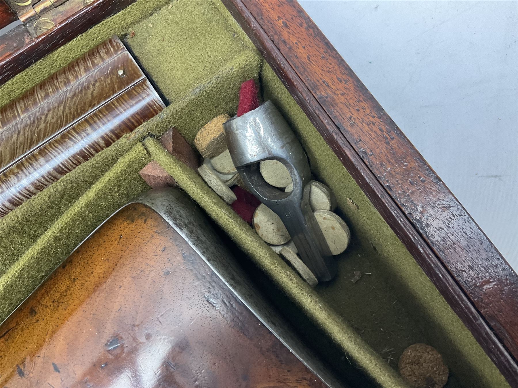 William Ling of London 15-bore double barrel side-by-side percussion shotgun, No.168, the 74cm (29