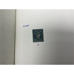 World stamps including Andorra, Austria with 1858 and later issues, Belgium with imperfs and later, Belgium, Cuba, Czechoslovakia, Denmark, Ireland, France, Germany with Hamburg, Lubeck, Oldenburg, Saxony etc, Greece, Hungary, the Netherlands, Spain etc, housed in two albums 