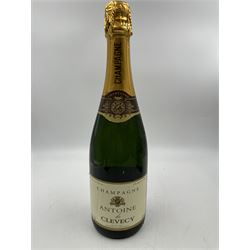 Mixed champagne; Chateau D'ay Ayala & Co 1919, Oudinot a Epernay, Antoine de Clevecy and Lanson Black Label, various contents and proof (4)