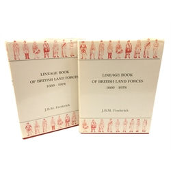  Lineage Book of British Land Forces 1660-1978 two vols, in d/w   