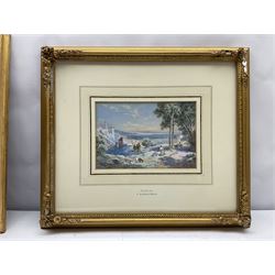 Thomas Charles Leeson Rowbotham (British 1823-1875):'Bolsena Italy', gouache and watercolour signed and dated 1853, 12cm x 18.5cm