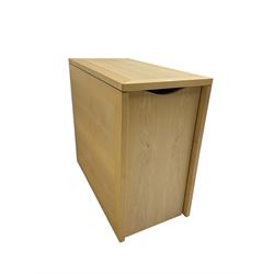 Skovby - 'SM101' drop leaf dining table, fitted with concealed storage compartment 