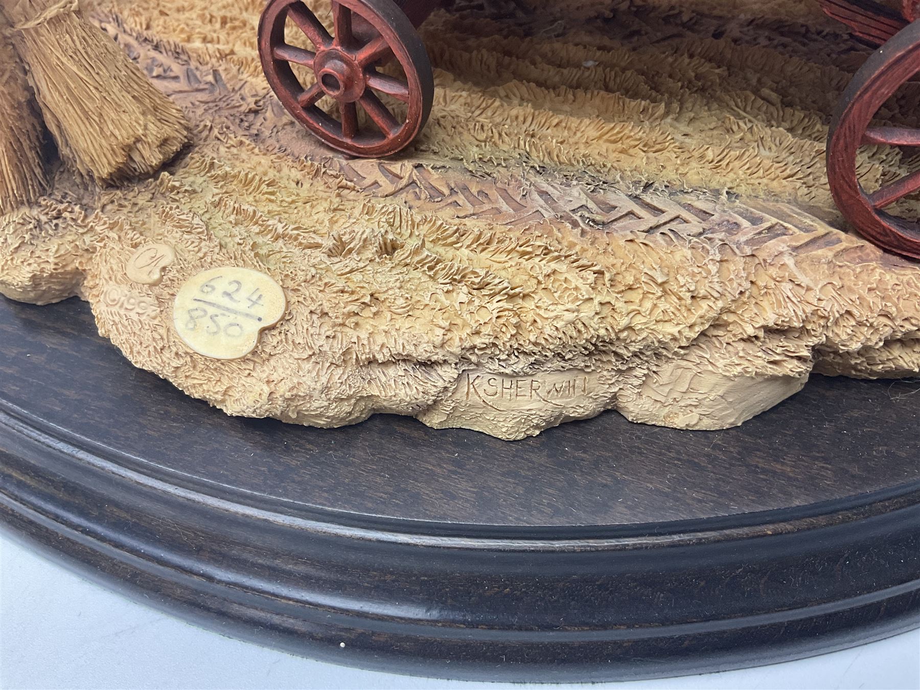 Two Country Artists figures, After the storm no CA831, limited edition 891/1750 and The Harvesters, limited edition 824/850, both with wooden base and certificates of authenticity