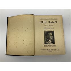 Hitler Adolf: Mein Kampf. Unexpurgated edition published by Hutchinson & Co with English text and illustrations.