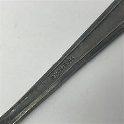 Silver spoon and lighter, hallmarked  