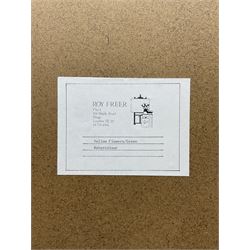 Roy Freer (British 1938-): 'Yellow Flowers/Green', watercolour signed and dated '88, titled verso 66cm x 49cm 