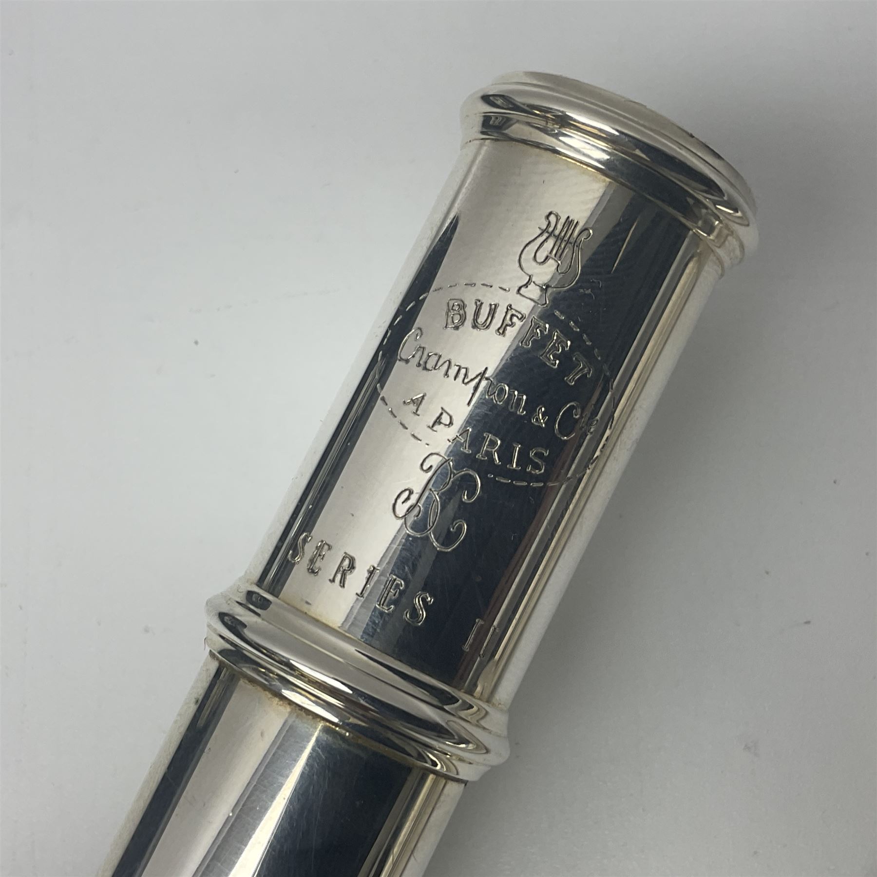 Buffet Crampon & Co Cooper Series II silver plated flute, serial no.020804739; in fitted hard case and outer carrying case
