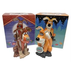 Wallace & Gromit - Gromit Unleashed: two Aardman Animations The Grand Appeal 'Gromit Unleashed' figures comprising Cubby and Rockin' Robin, both with boxes