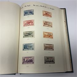 Stamps including British occupation of Italian Colonies overprints, French Morocco stamps with Tanger overprints, surcharges etc, housed in two albums