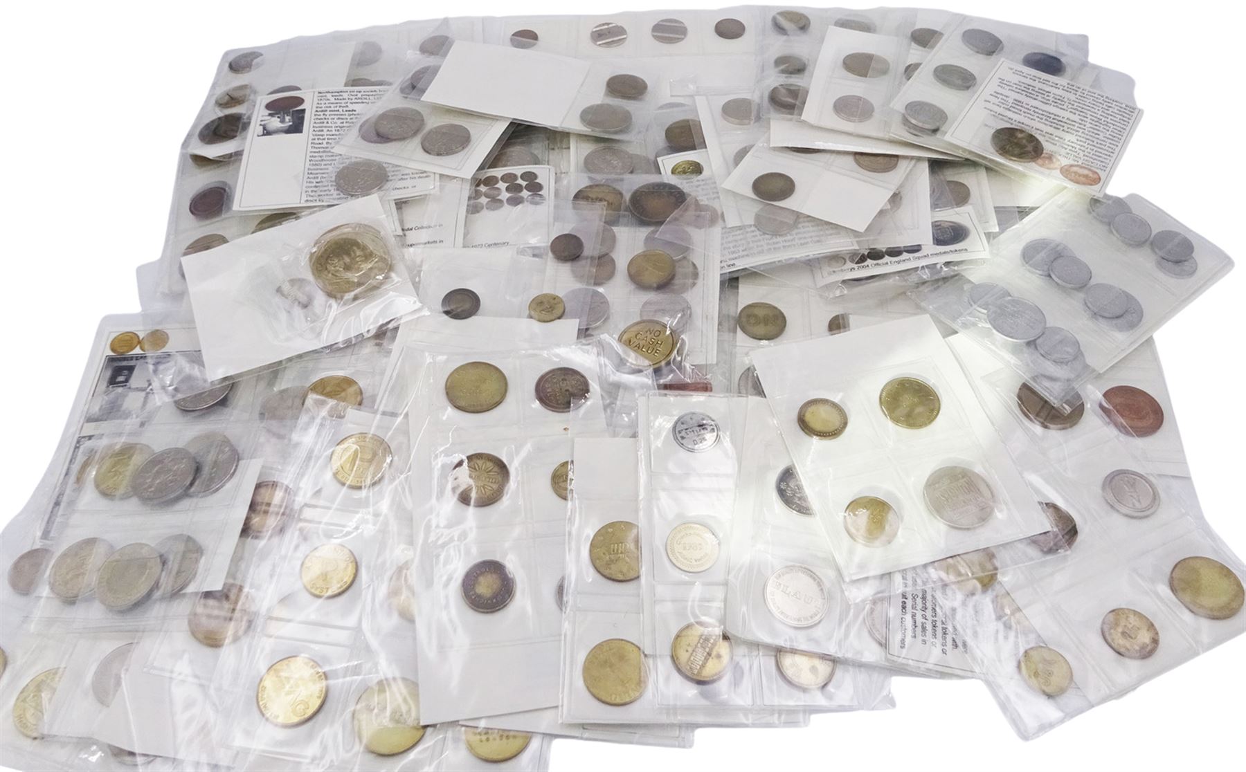 Collection Of Tokens And Medallions Including Gaming Tokens World Cup Tokens FA Cup Tokens 