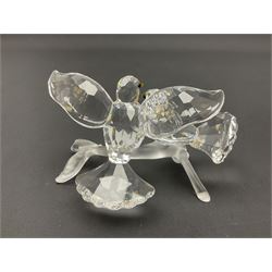 Fourteen Swarovski Crystal bird figures, to include toucan, mandarin duck, swans, parrot, cranes etc 