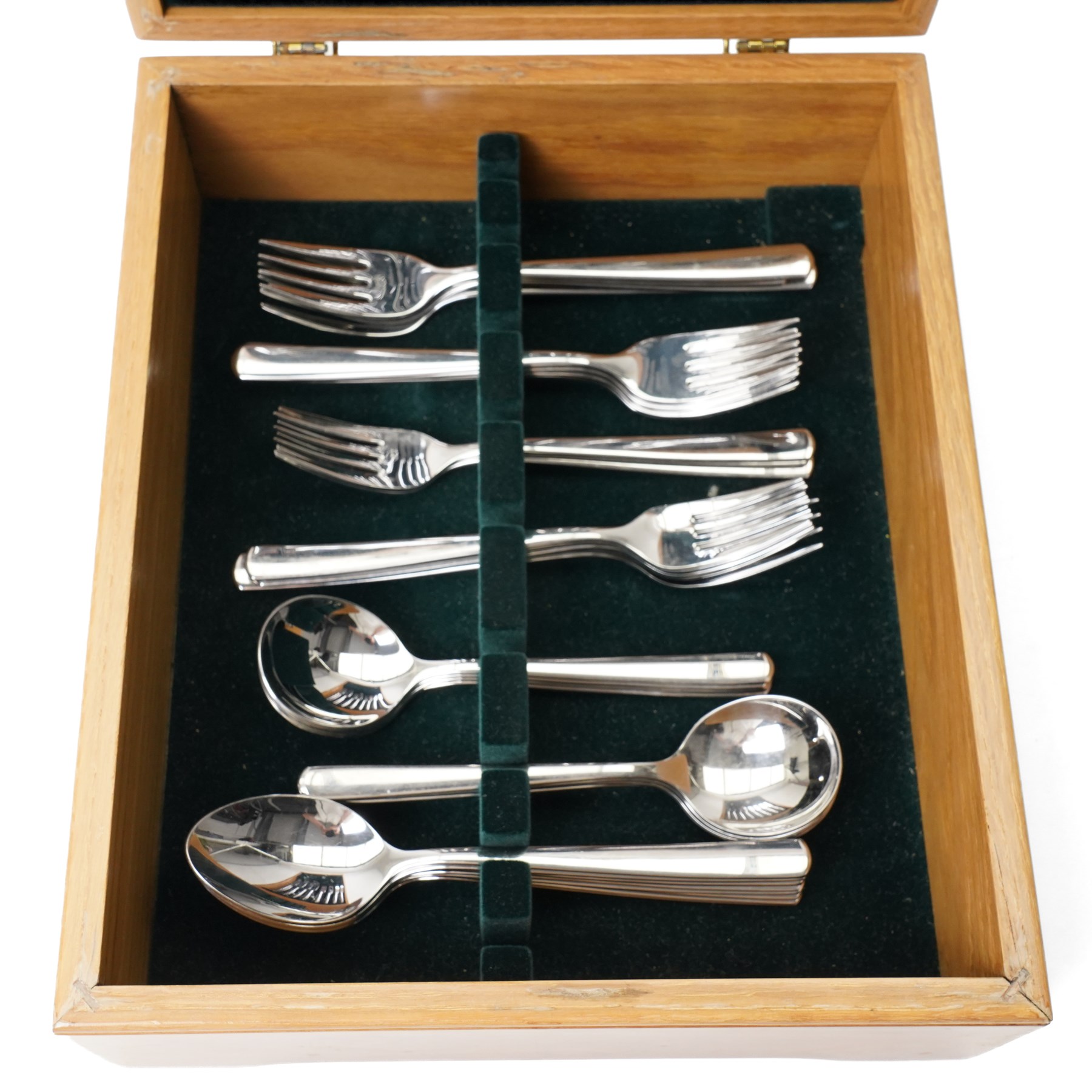 WMF 'Cromargan' pattern cutlery set, for eight covers, boxed