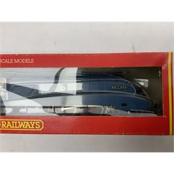 Hornby '00' gauge - NRM Collection Merchant Navy Class 4-6-2 locomotive 'Ellerman Lines' No.35029; boxed with slip case; LNER Class A4 4-6-2 locomotive 'Mallard' No.4468; boxed; and Class 9F 2-10-0 locomotive 'Evening Star' No.92220; boxed (3)