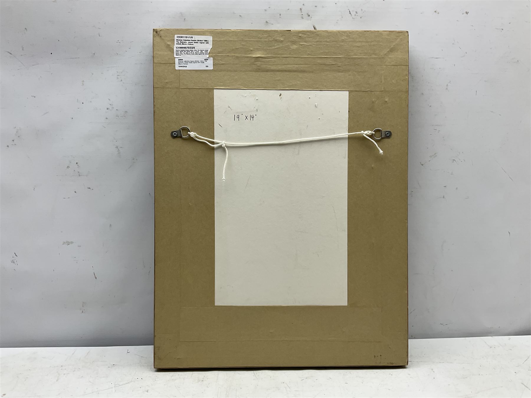 Sherree Valentine Daines (British 1959-): The Dancers, mixed media signed with initials 29cm x 19.5cm