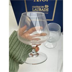Chateau de Laubade XO Bas Armagnac, 700ml, 40% vol, in original presentation box with two brandy glasses