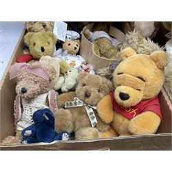 Large quantity of teddy bears together with boxed Corgi Mobilgas Mack LJ 6 tanker and two Corgi Eddie Stobart die cast lorries