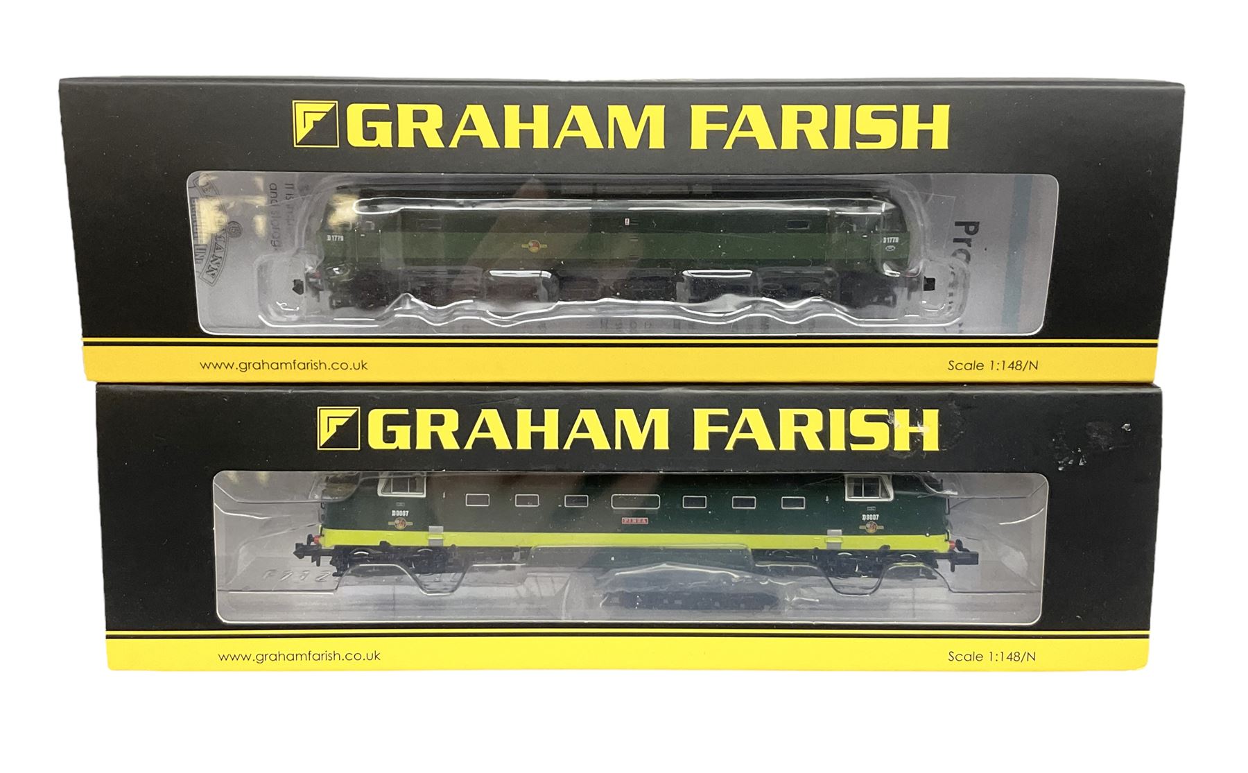 Graham Farish by Bachmann 'N' gauge - Class 47/0 locomotive no.D1779 and Class 55 Deltic locomotive no.D9007 (2)