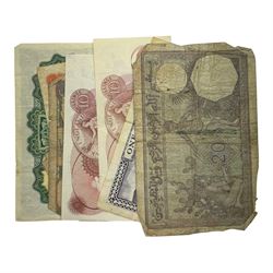 United States of America 1891 silver Morgan dollar, Queen Elizabeth II Canada 1976 Montreal Olympic Games sterling silver four-coin set, 1983 Great British coins year set etc and various banknotes with Bank of England ten shillings, The Central Bank of Ireland ten shillings 'IIP043989 3.1.62' and one pound '90F904441 16.3.62' etc