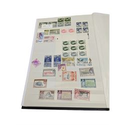 World Stamps including Seychelles, Southern Rhodesia, Sudan, Cyprus, Bermuda, Queen Victoria Canada, King Edward VII Straits Settlements etc, mixture of mint and used values, housed in a black stockbook