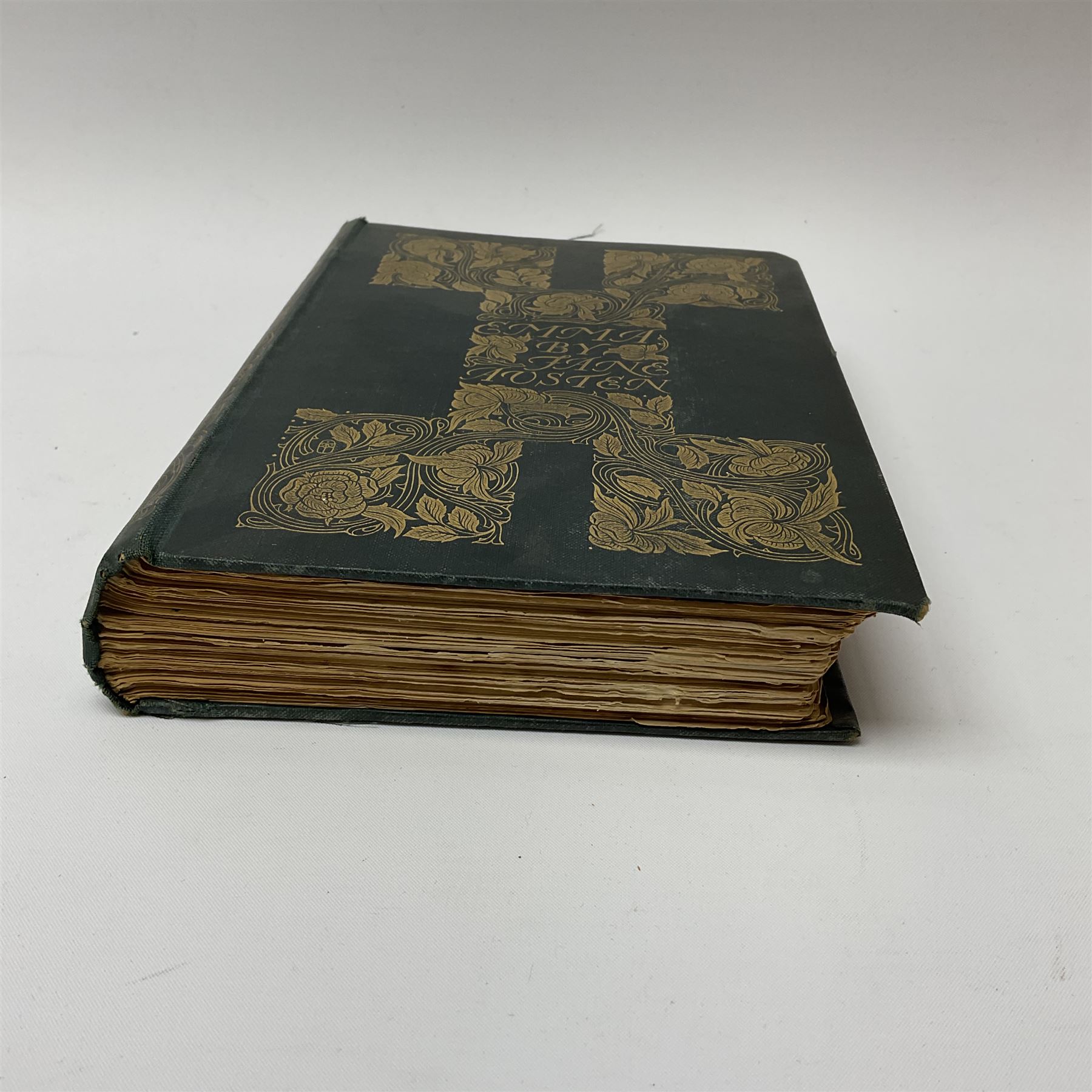 Emma by Jane Austen, book printed by Ballantyne, Hanson & Co, with an introduction by Joseph Jacobs and illustrations by Chris Hammond, dated '1898'
