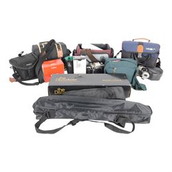 Canon EOS 300D camera, with Canon EF 35-105mm 1:4.5-5.6 lens and three other lenses, a Can...