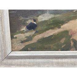 John Albert Cooper (British 1894-1943): 'Knaresborough', oil on canvas signed, later inscriptions verso 39cm x 29cm 
Provenance: exh. 'New Paintings by the East London Group', The Lefevre Galleries, London December 1932 No.110