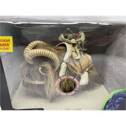 Star Wars - The Power of the Force - Electronic X-Wing Fighter; Rancor and Luke Skywalker; Bantha and Tusken Raider; Jabba the Hutt and Han Solo; and Ronto and Jawa; all in sealed boxes (5)
