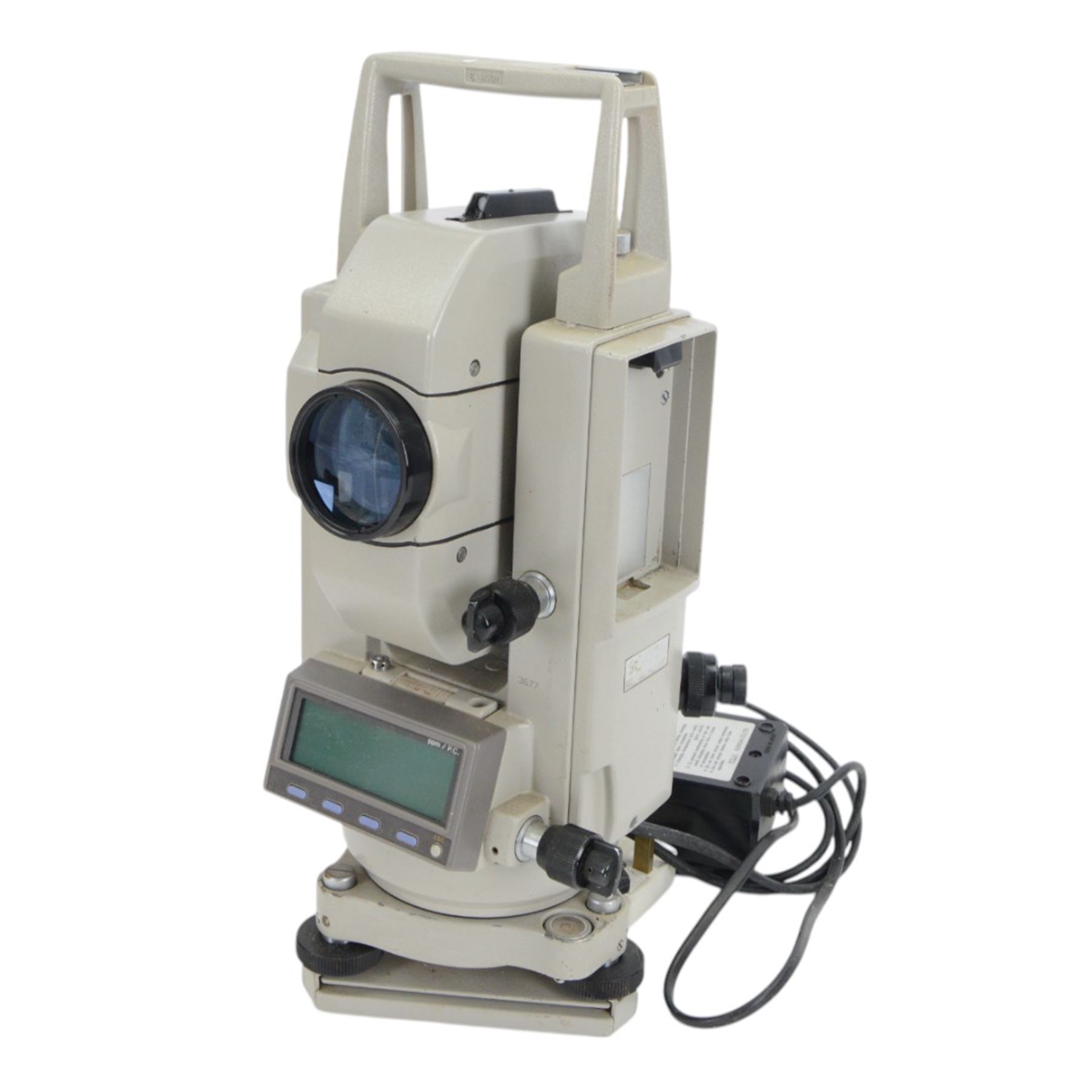 Sokkisha TM20HS digital theodolite, no. 33029, in fitted plastic case, together with a Sokkia Set 5A Total station