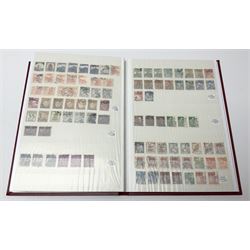 Mostly Japanese stamps in one stockbook, including examples from 1870s onwards, mostly used