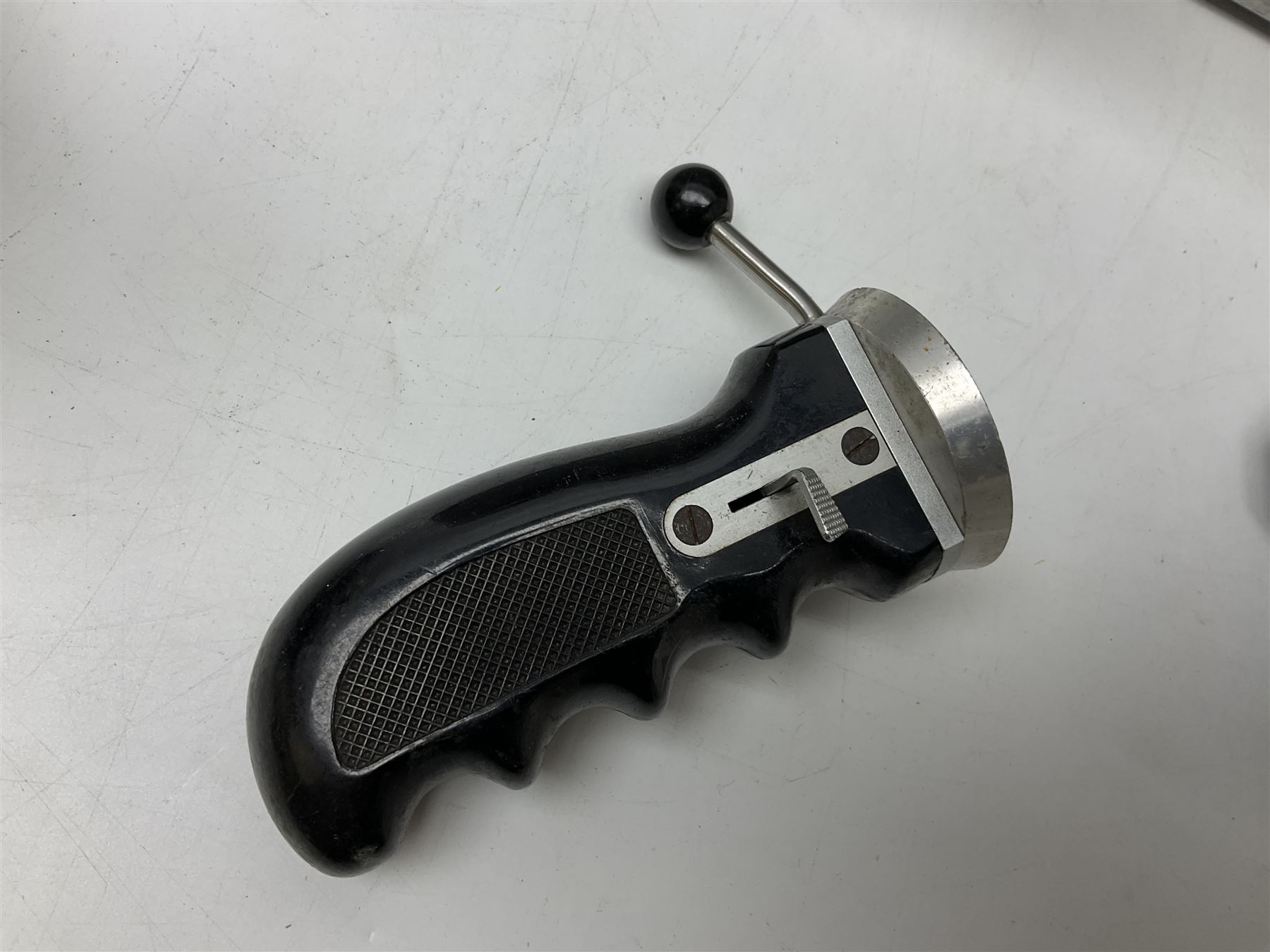 Arriflex 16SB camera body, serial no. 1784, with ' Carl Zeiss Distagon 1:2 f=8mm' lens, serial number 3860224, 'Carl Zeiss Jean Tessar 2/16' lens, serial no 3624355, camera pistol grip and other accessories, in fitted hard case