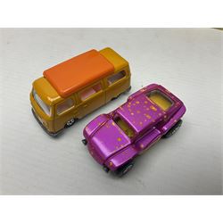 Matchbox 1-75 Series 'Superfast' ex-shop stock - eight models comprising 22d Freeman Intercity Commuter, 23e Volkswagen Camper, 29d Racing Mini, 30d Beach Buggy, 32d Maserati Bora, 34d Formula 1 Racing Car, 36d Hot Rod Draguar and 40d Vauxhall Gildsman 1; all boxed; and an unboxed 31d Volksdragon (9)
