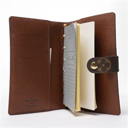 Louis Vuitton - monogram canvas agenda cover, with ring binder interior, unused with original box and dust bag