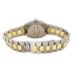 Omega Seamaster Titane ladies titanium and gold quartz wristwatch, Ref. 5960053, Cal. 1380, on original bracelet, with fold-over clasp