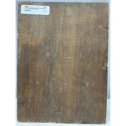 Circle of Ker-Xavier Roussel (French 1867-1944): Fauns in the Forest, oil on canvas laid on to panel indistinctly signed 22cm x 16cm (unframed)