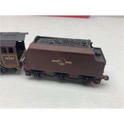 Hornby Dublo - 2-rail Duchess Class 4-6-2 locomotive 'City of London' No.46245 with tender; boxed with instructions; and Class 8F 2-8-0 locomotive No.48073 with tender; boxed with instructions (2)