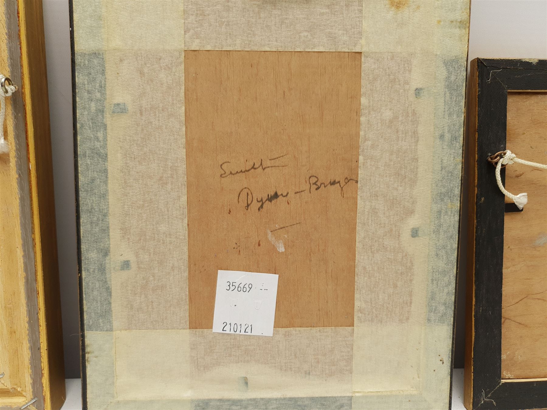 Harry Edmunds Crute (British 1888-1975): Cornish Beach Scene, oil on board signed 15cm x 19cm, together with two similar oils one signed Smith, inscribed verso 14cm x 19cm (3)