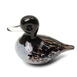 Four various duck ornaments, including a Langham glass duck, Border Fine Arts Mallard, and two others (4)