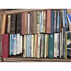 Collection of books, to include eight volumes of the year book, The Church of England, Illustrated Guide to Britain's Coast, etc in five boxes  