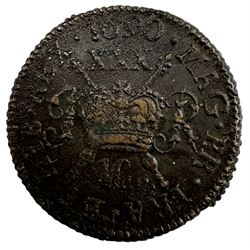 James II Irish gunmoney half crown, May 1690