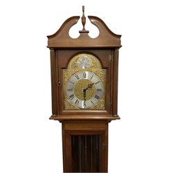 20th century mahogany granddaughter clock