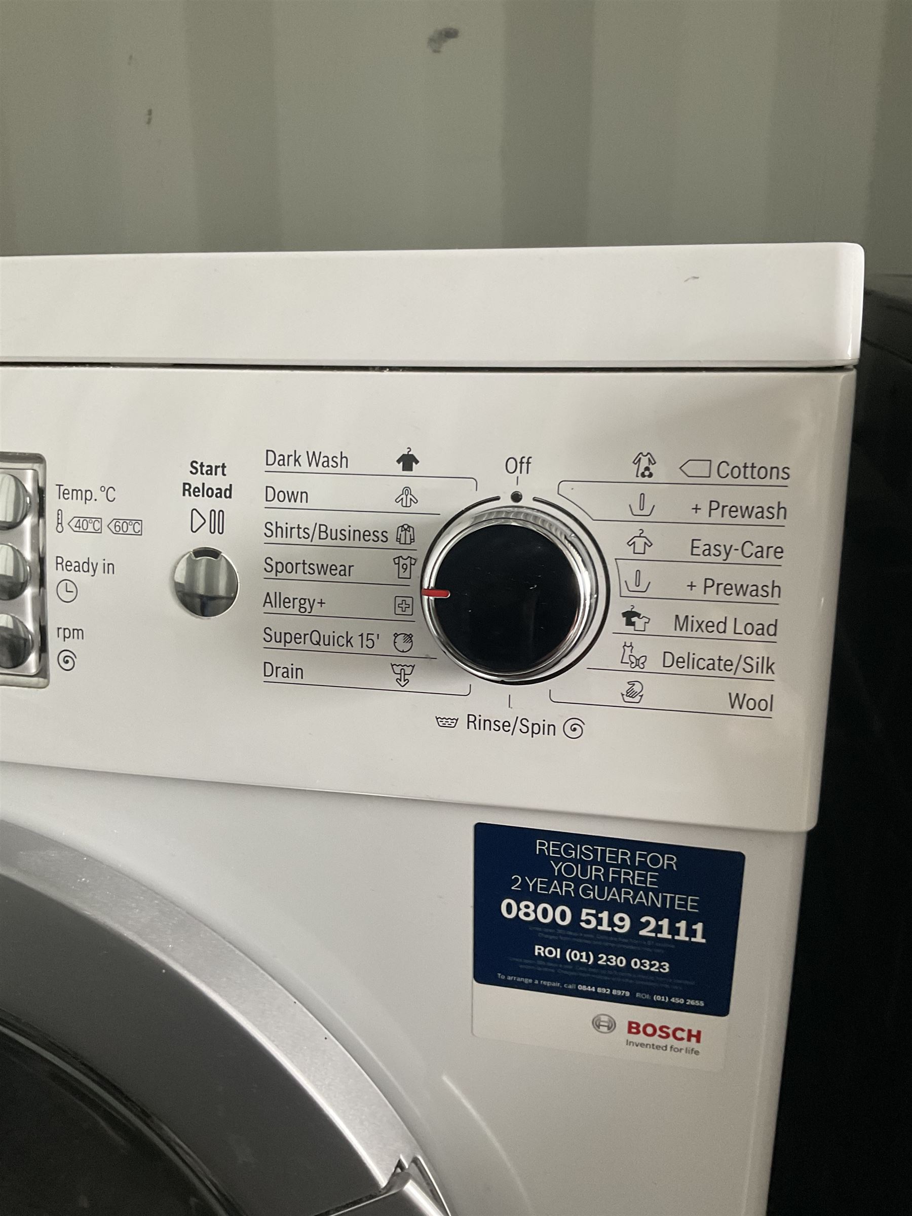 Bosch maxx 7 WAE28490GB/31, washing machine  - THIS LOT IS TO BE COLLECTED BY APPOINTMENT FROM DUGGLEBY STORAGE, GREAT HILL, EASTFIELD, SCARBOROUGH, YO11 3TX