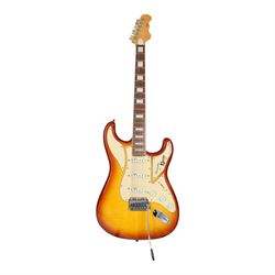 Burns Club Series King Cobra electric guitar in amber burst finish, circa 2015 serial no. 15100493, guitar L101cm