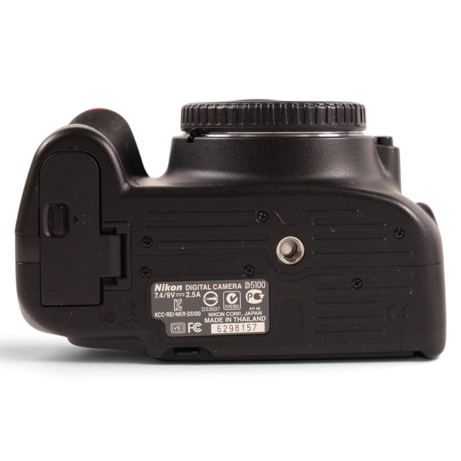Nikon D5100 DSLR camera body, serial no. 6298157, with user manual, battery charger and Magic Lantern guide