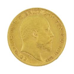 King Edward VII 1908 gold half sovereign